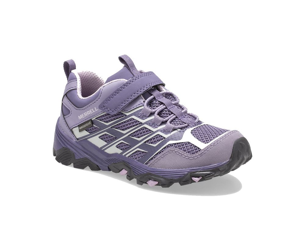 Merrell Sneakers Purple - Moab FST Low A/C Waterproof - Kids 27IEYGFOZ